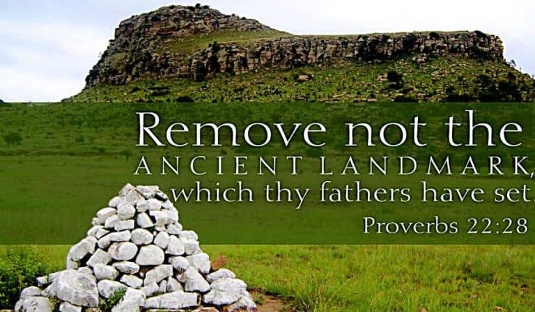 Remove Not The Ancient Landmarks