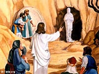 Jesus raising Lazarus from the Dead. Is this symbolic when He returns and commands as He did with Lazarus (John 11:43) with “Christians, Come forth”.