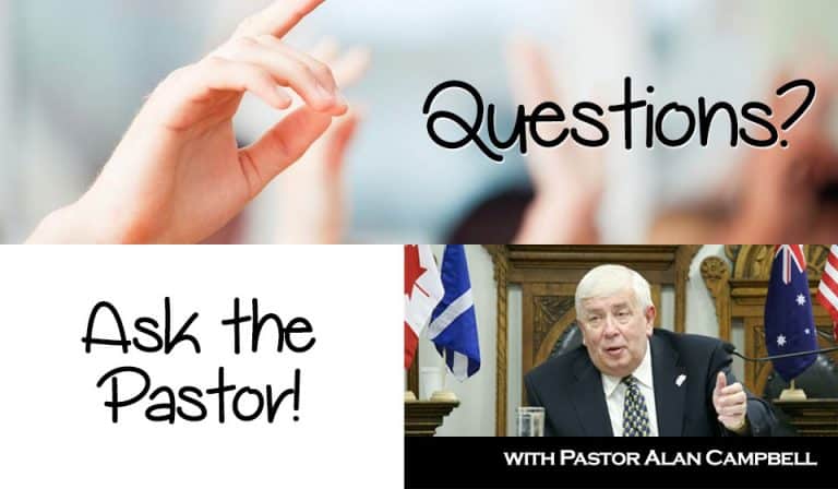 Questions? Ask the pastor